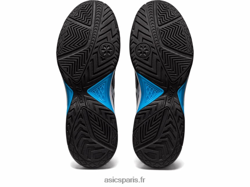 Hommes Asics gel-dédié 7 BXL8B2433 noir/bleu île