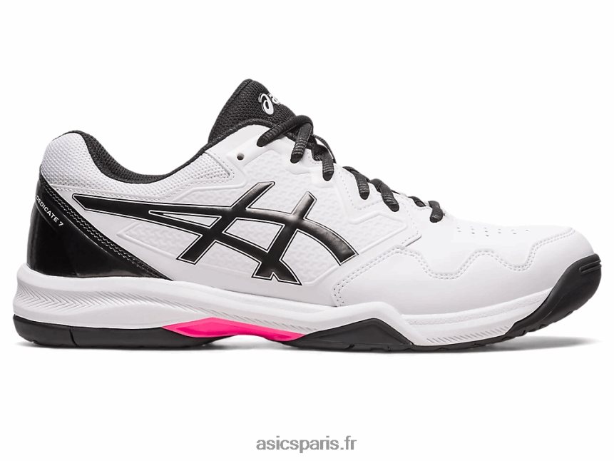 Hommes Asics gel-dédié 7 BXL8B2517 blanc/rose vif