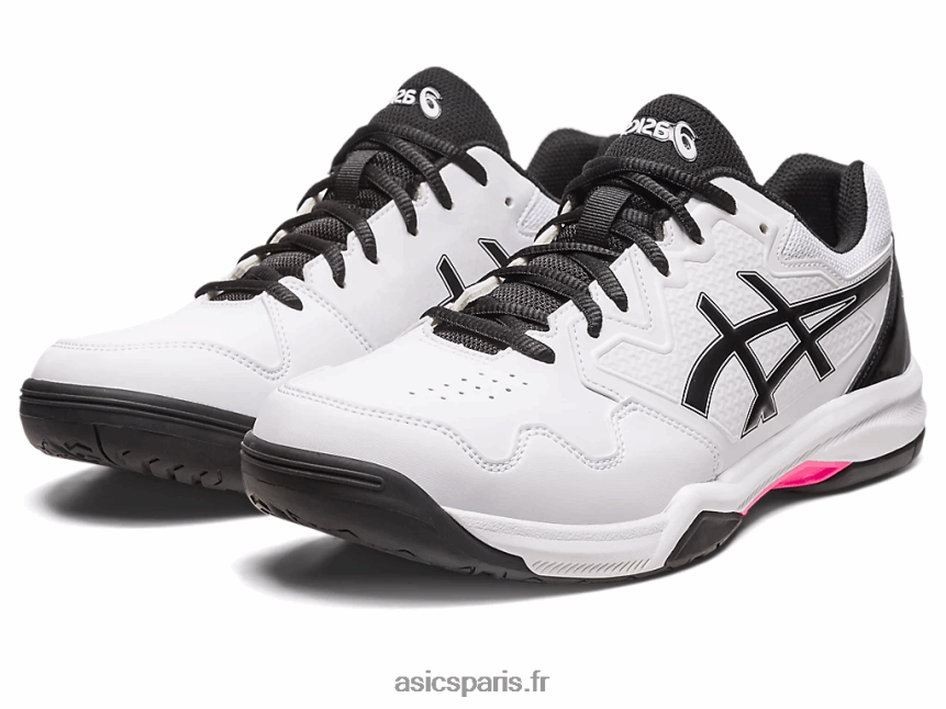 Hommes Asics gel-dédié 7 BXL8B2517 blanc/rose vif