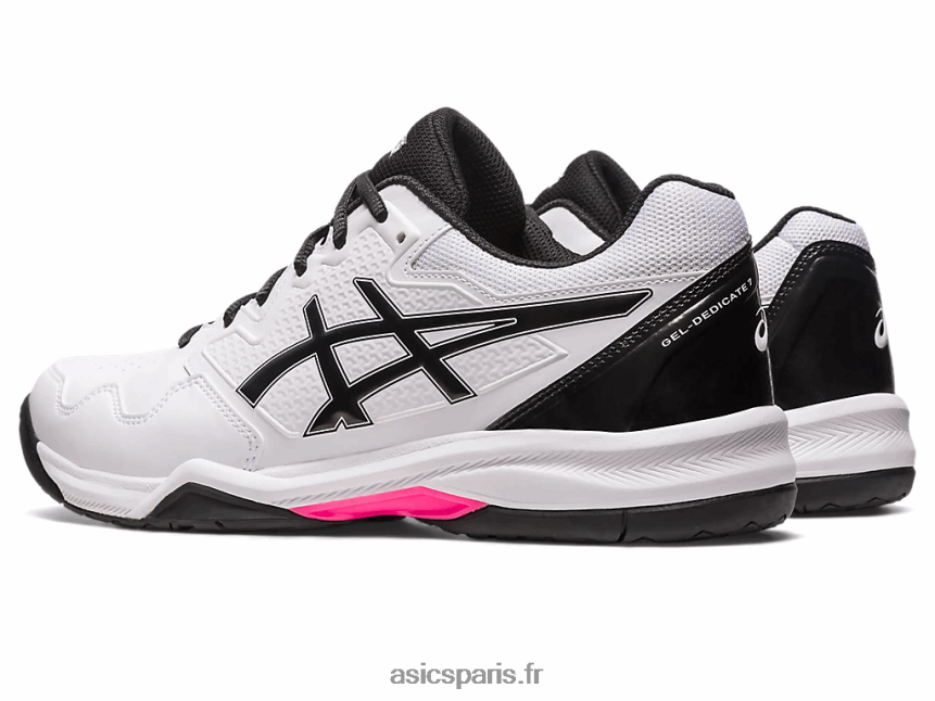 Hommes Asics gel-dédié 7 BXL8B2517 blanc/rose vif