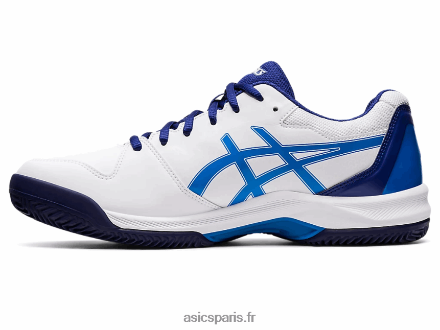 Hommes Asics gel-dedicate 7 argile BXL8B21147 blanc/bleu électrique
