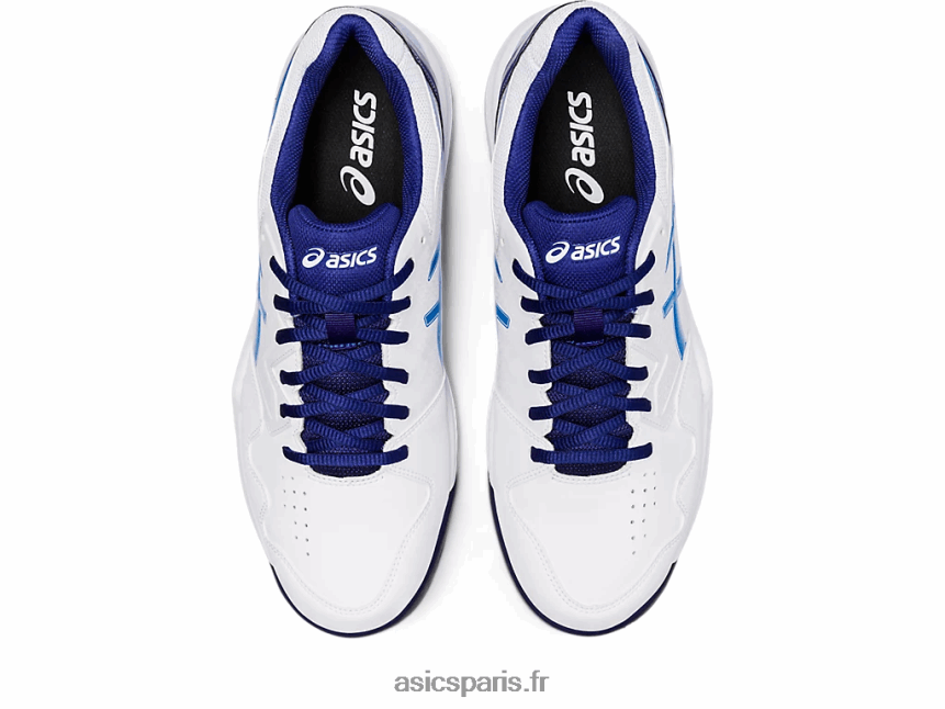Hommes Asics gel-dedicate 7 argile BXL8B21147 blanc/bleu électrique