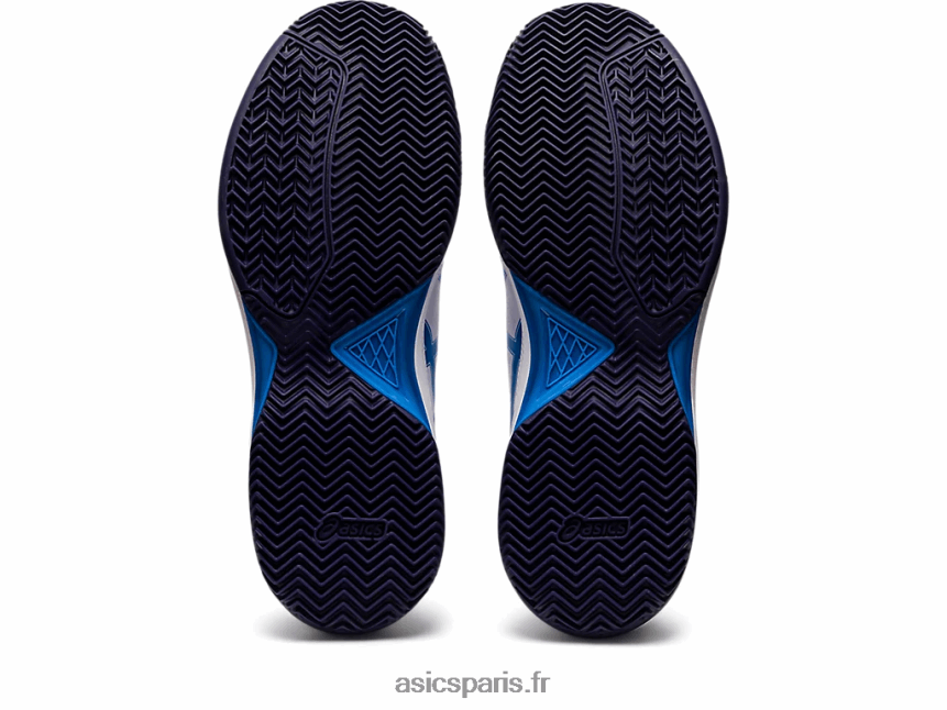 Hommes Asics gel-dedicate 7 argile BXL8B21147 blanc/bleu électrique