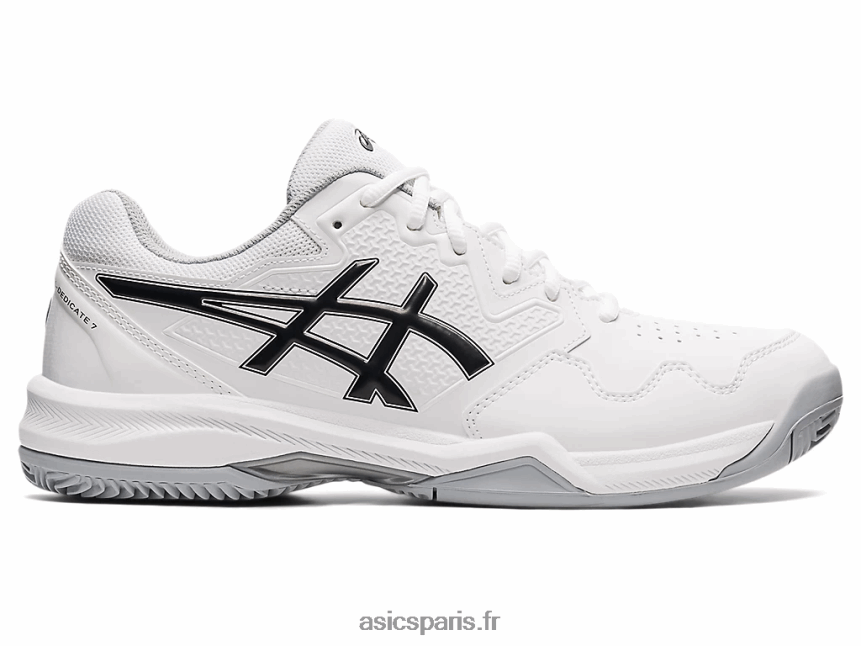 Hommes Asics gel-dedicate 7 argile BXL8B21583 blanc noir