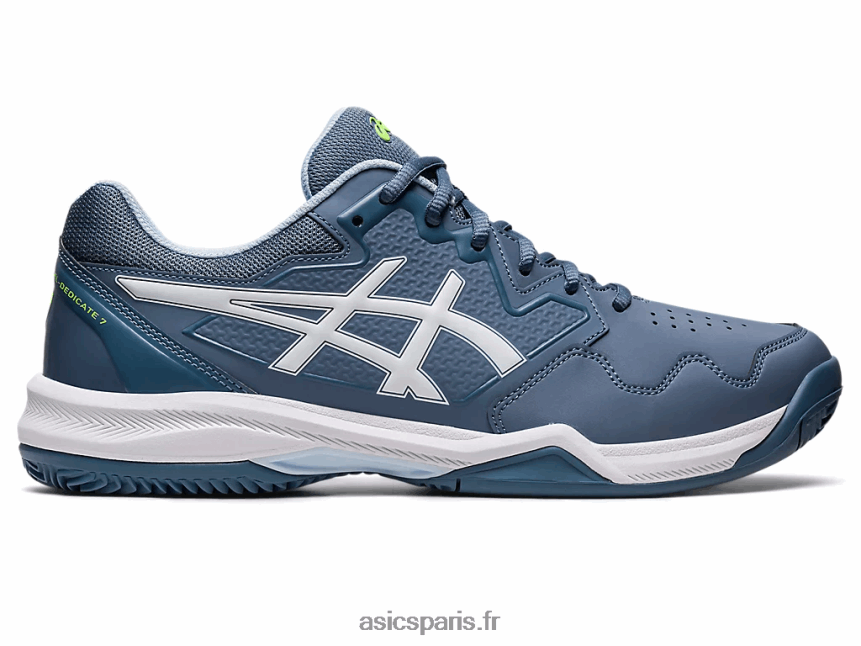Hommes Asics gel-dedicate 7 argile BXL8B2483 bleu acier/blanc