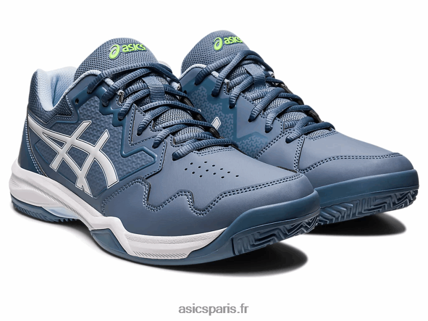 Hommes Asics gel-dedicate 7 argile BXL8B2483 bleu acier/blanc