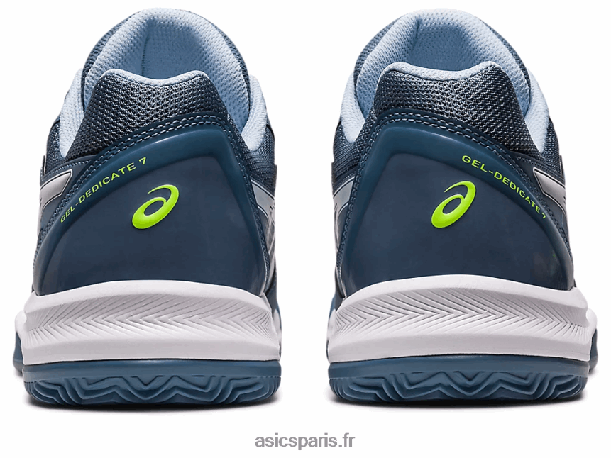 Hommes Asics gel-dedicate 7 argile BXL8B2483 bleu acier/blanc