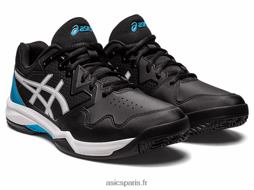 Hommes Asics gel-dedicate 7 argile BXL8B2494 noir/bleu île