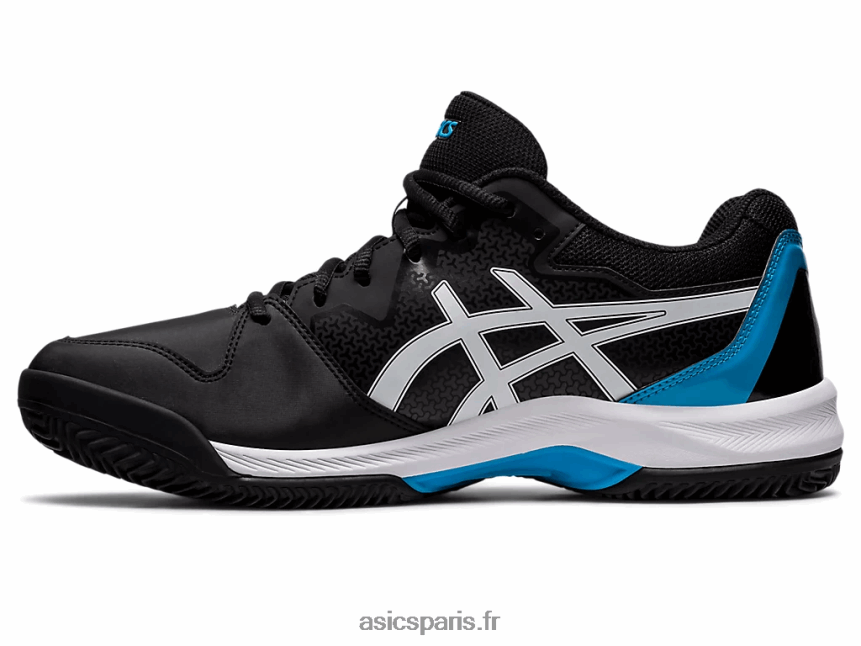 Hommes Asics gel-dedicate 7 argile BXL8B2494 noir/bleu île