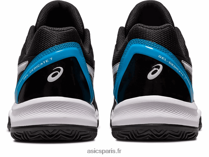 Hommes Asics gel-dedicate 7 argile BXL8B2494 noir/bleu île