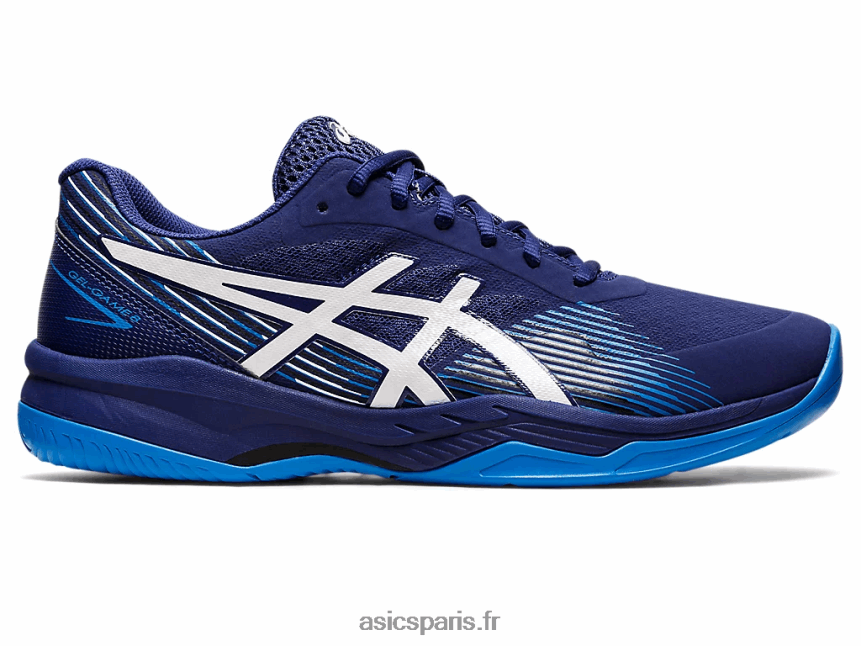 Hommes Asics gel-jeu 8 BXL8B21149 bleu marine/blanc