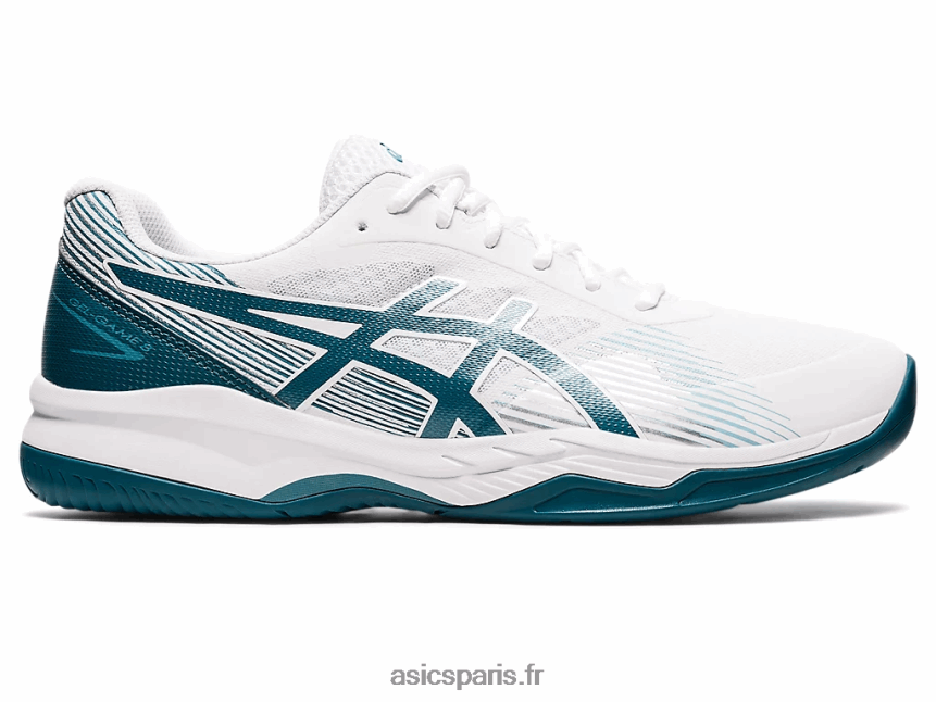 Hommes Asics gel-jeu 8 BXL8B21246 pin blanc/velours