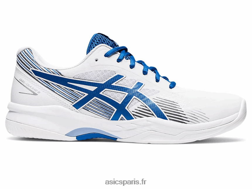 Hommes Asics gel-jeu 8 BXL8B21289 route blanche / lac