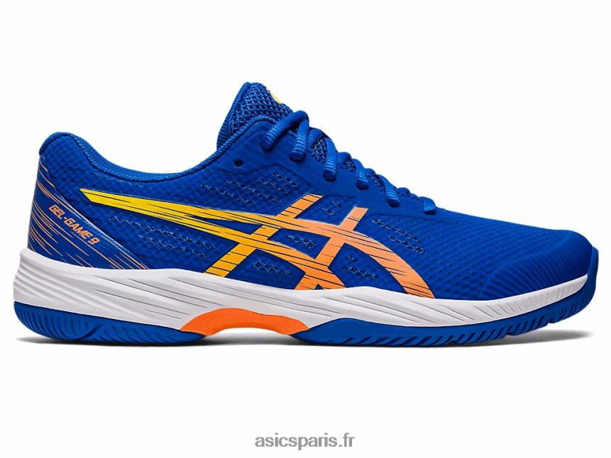Hommes Asics gel-jeu 9 BXL8B297 bleu thon/pêche soleil
