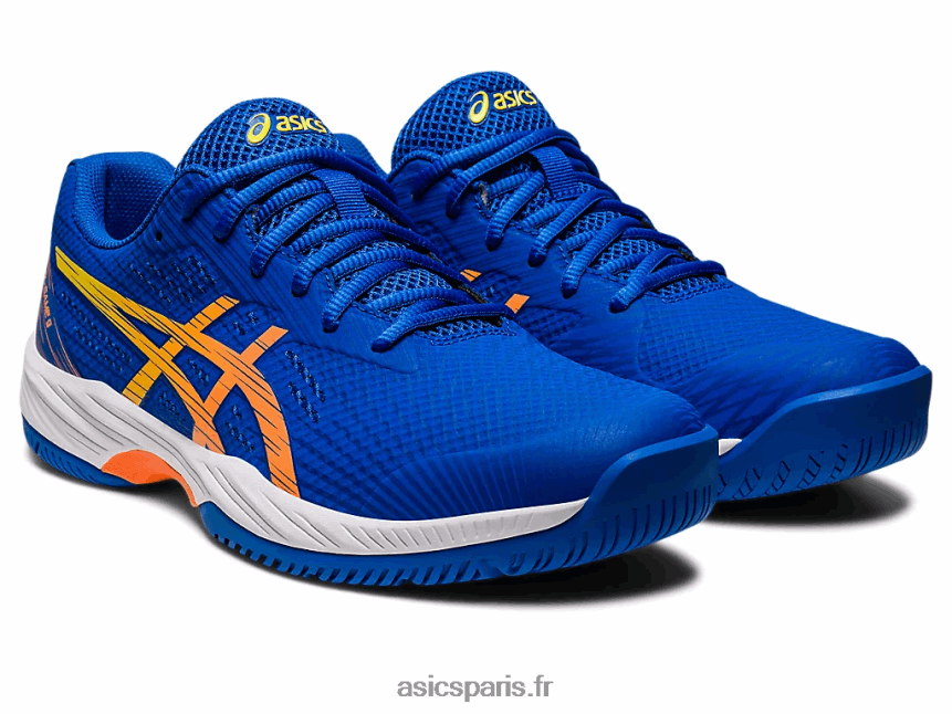 Hommes Asics gel-jeu 9 BXL8B297 bleu thon/pêche soleil