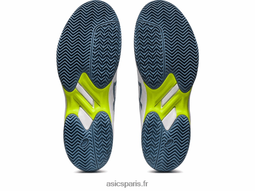 Hommes Asics gel-jeu 9 argile/oc BXL8B2439 blanc/bleu acier