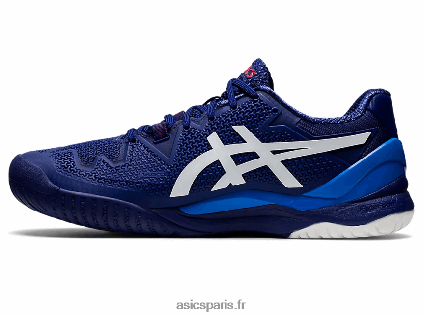 Hommes Asics gel-résolution 8 BXL8B21165 bleu marine/blanc