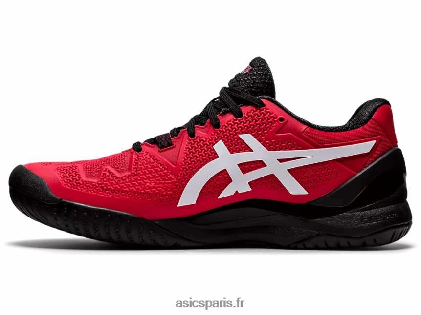 Hommes Asics gel-résolution 8 BXL8B21747 rouge électrique/blanc
