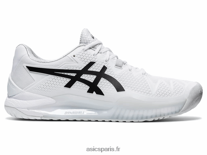 Hommes Asics gel-résolution 8 BXL8B21842 blanc noir