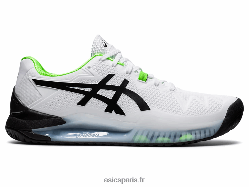 Hommes Asics gel-résolution 8 BXL8B21852 gecko blanc/vert