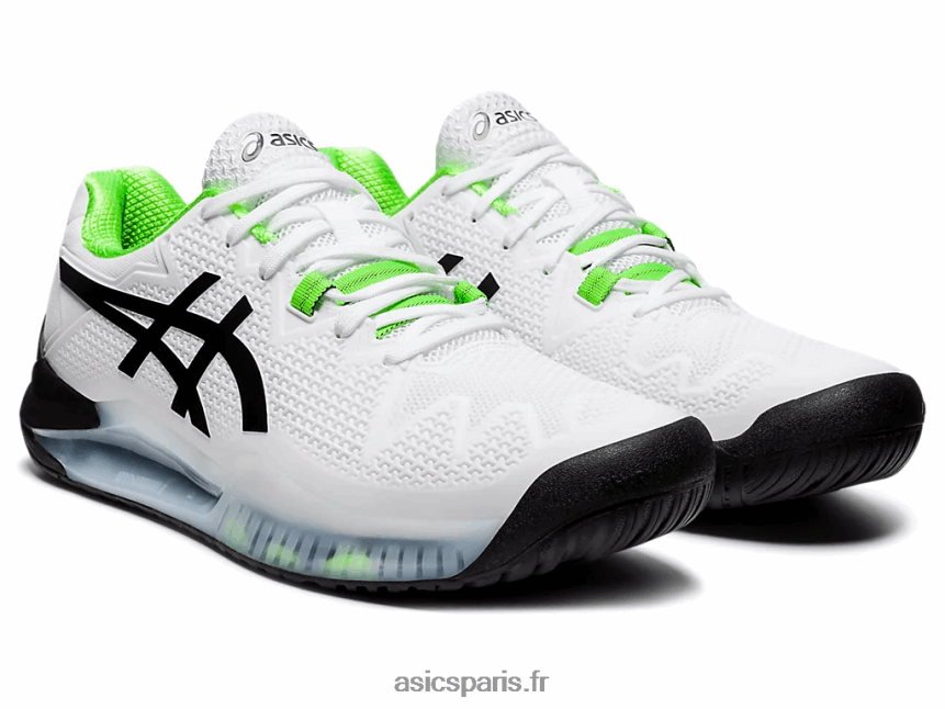 Hommes Asics gel-résolution 8 BXL8B21852 gecko blanc/vert