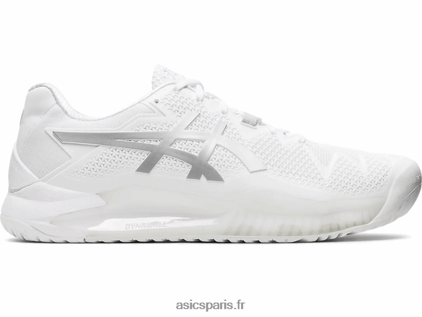 Hommes Asics gel-résolution 8 BXL8B22007 blanc/argent pur