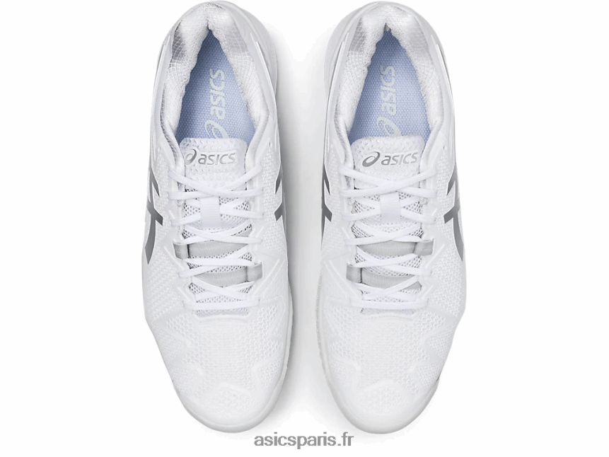 Hommes Asics gel-résolution 8 BXL8B22007 blanc/argent pur