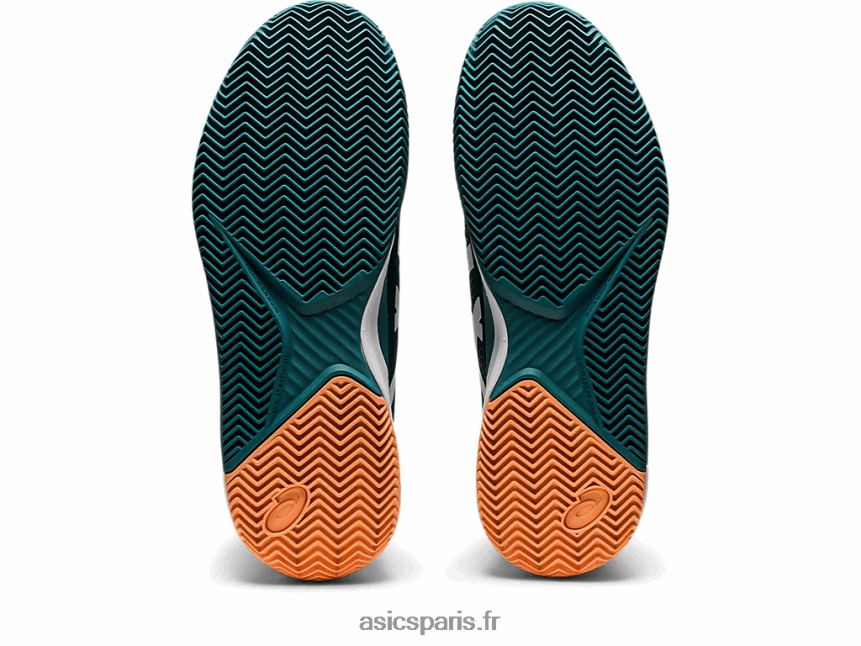 Hommes Asics gel-résolution 8 argile BXL8B21224 velours pin/blanc