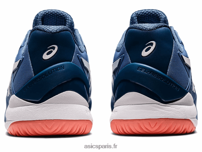 Hommes Asics gel-résolution 8 de large BXL8B21464 harmonie bleu/blanc