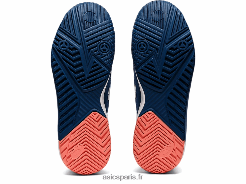 Hommes Asics gel-résolution 8 de large BXL8B21464 harmonie bleu/blanc