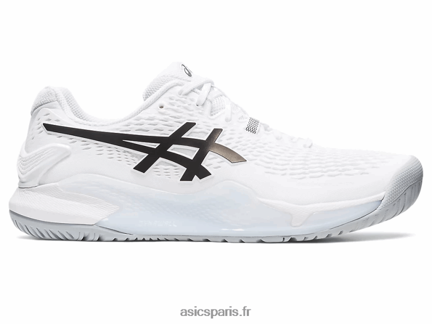 Hommes Asics gel-résolution 9 BXL8B2354 blanc noir
