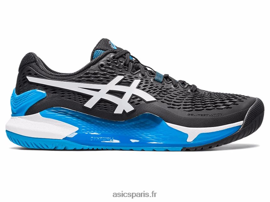 Hommes Asics gel-résolution 9 BXL8B2355 noir blanc