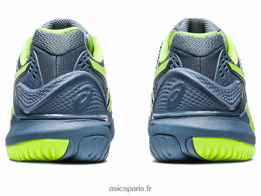 Hommes Asics gel-résolution 9 BXL8B2366 bleu acier/vert danger