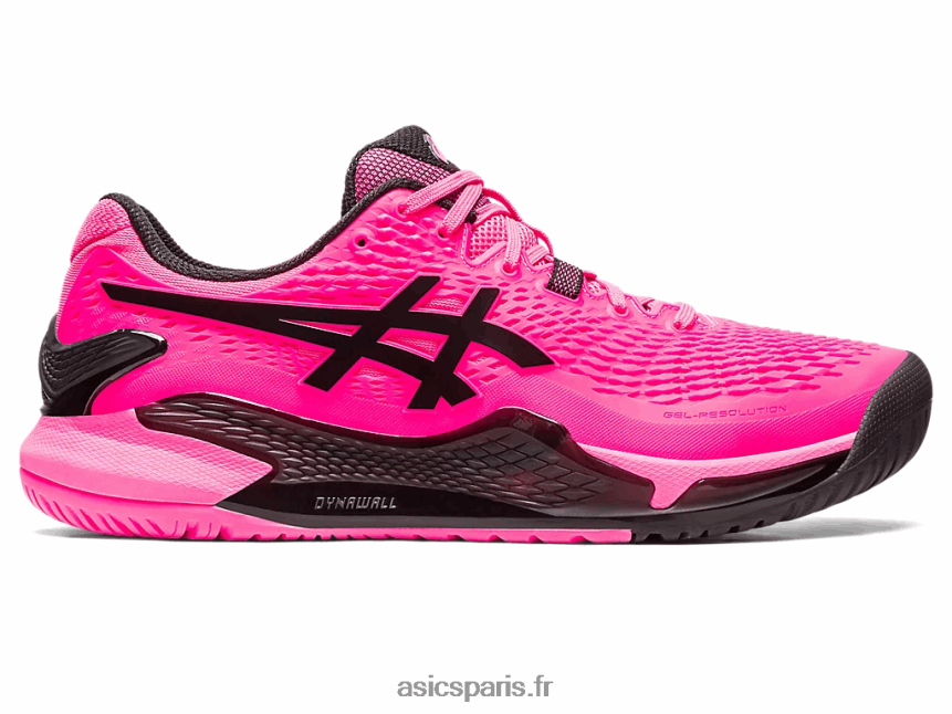Hommes Asics gel-résolution 9 BXL8B245 rose vif/noir