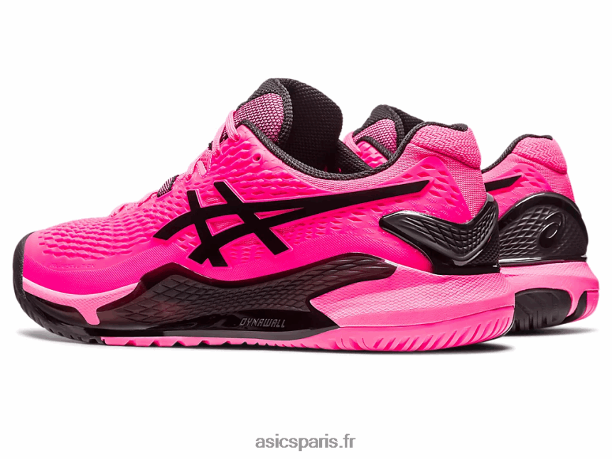 Hommes Asics gel-résolution 9 BXL8B245 rose vif/noir