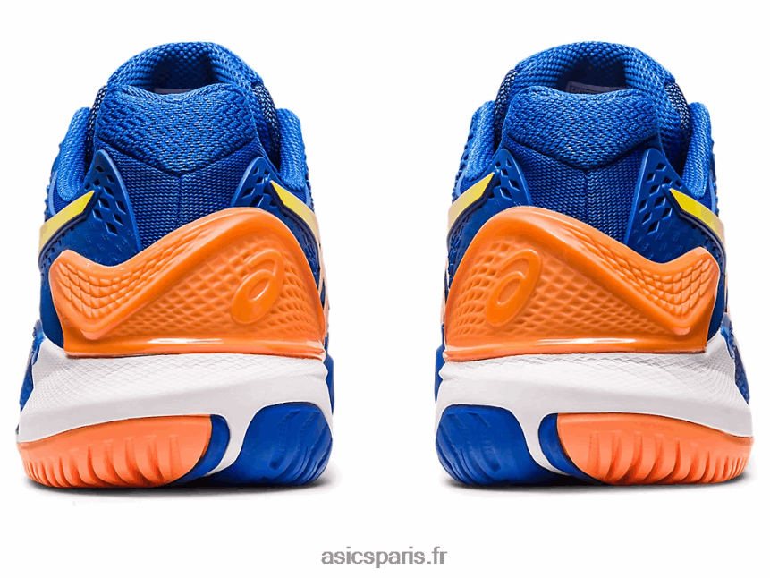 Hommes Asics gel-résolution 9 BXL8B262 bleu thon/pêche soleil