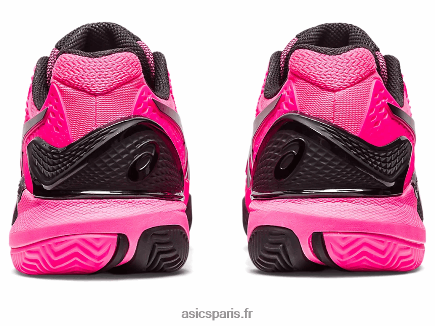 Hommes Asics gel-résolution 9 argile BXL8B249 rose vif/noir