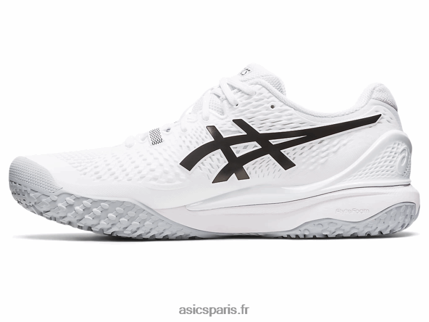 Hommes Asics gel-résolution 9 oc BXL8B2507 blanc noir