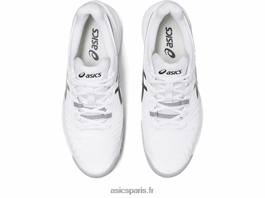 Hommes Asics gel-résolution 9 oc BXL8B2507 blanc noir