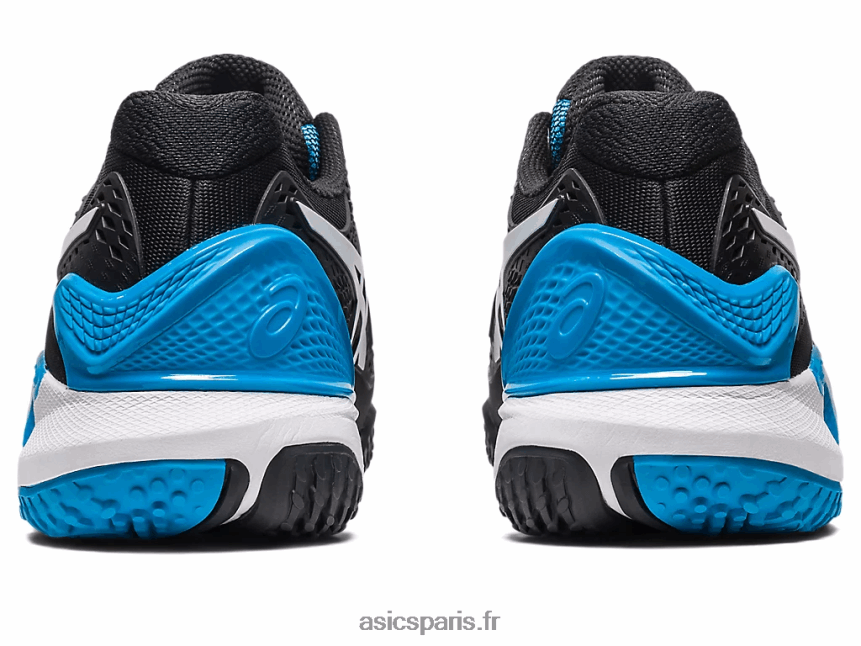 Hommes Asics gel-résolution 9 oc de large BXL8B2567 noir blanc