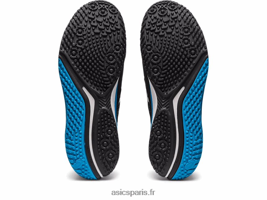 Hommes Asics gel-résolution 9 oc de large BXL8B2567 noir blanc