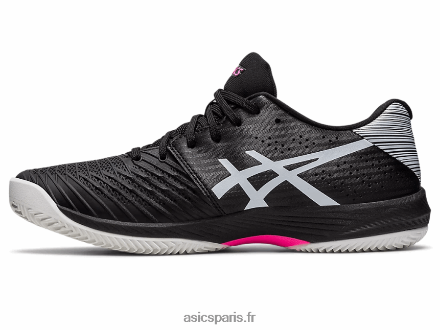 Hommes Asics solution d\'argile rapide ff BXL8B2537 noir/rose vif