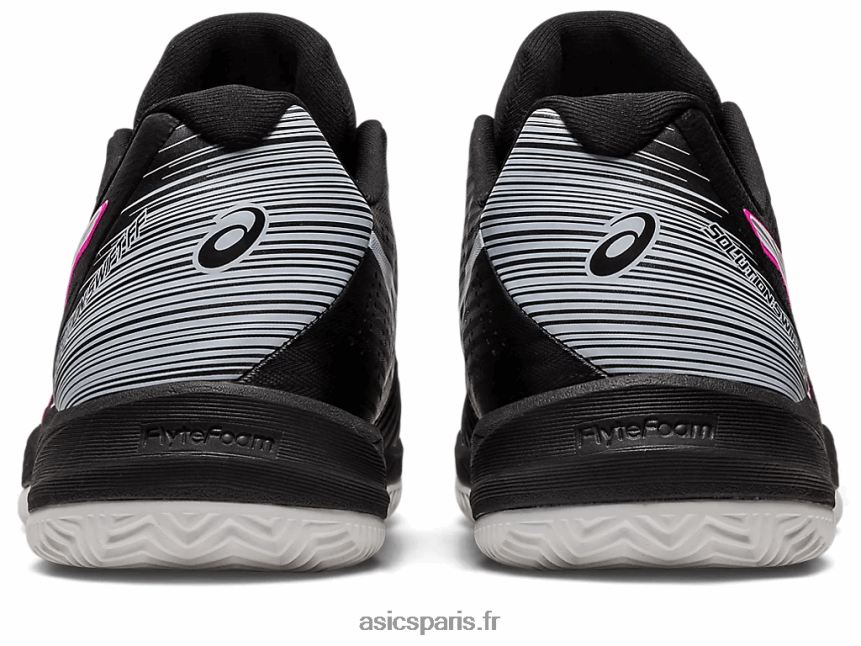 Hommes Asics solution d\'argile rapide ff BXL8B2537 noir/rose vif