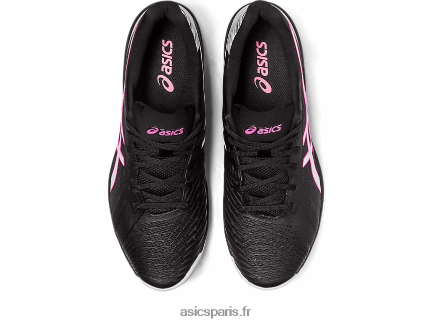 Hommes Asics solution d\'argile rapide ff BXL8B2537 noir/rose vif