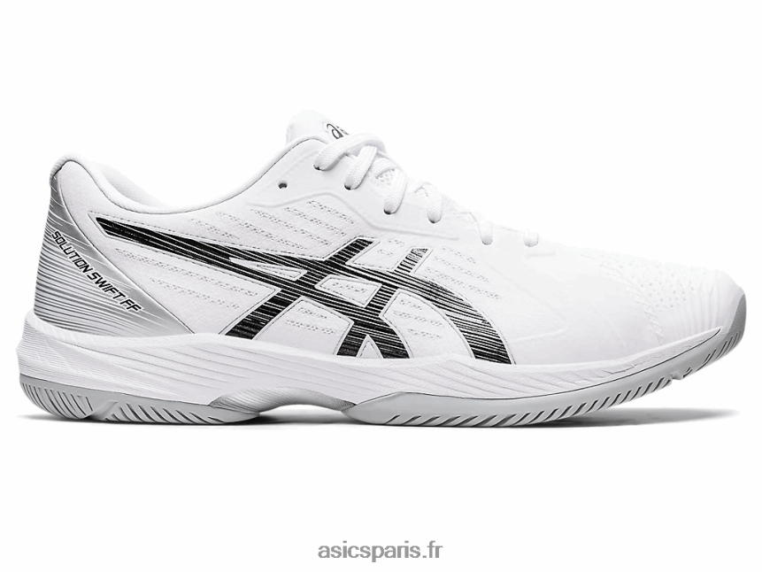 Hommes Asics solution rapide ff BXL8B21065 blanc noir