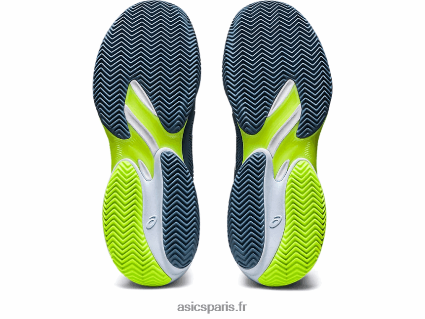 Hommes Asics terrain ff 3 terre battue BXL8B2352 bleu acier/blanc