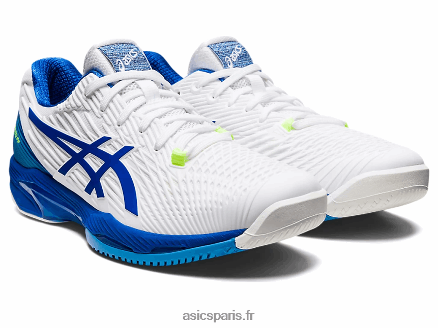 Hommes Asics vitesse de solution ff 2 BXL8B21002 blanc/bleu thon