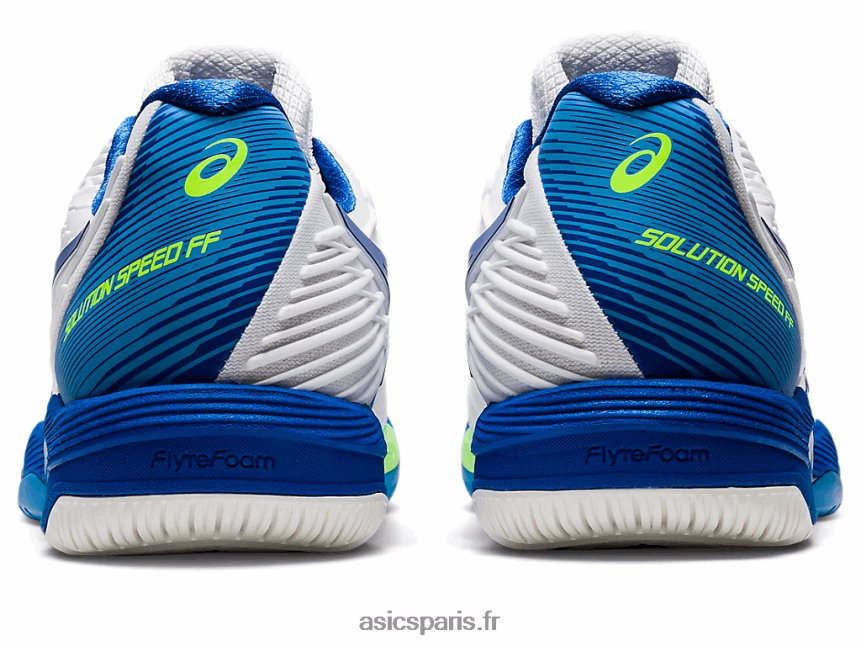 Hommes Asics vitesse de solution ff 2 BXL8B21002 blanc/bleu thon