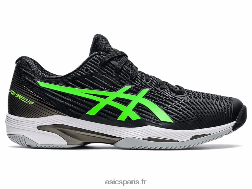 Hommes Asics vitesse de solution ff 2 BXL8B21541 gecko noir/vert
