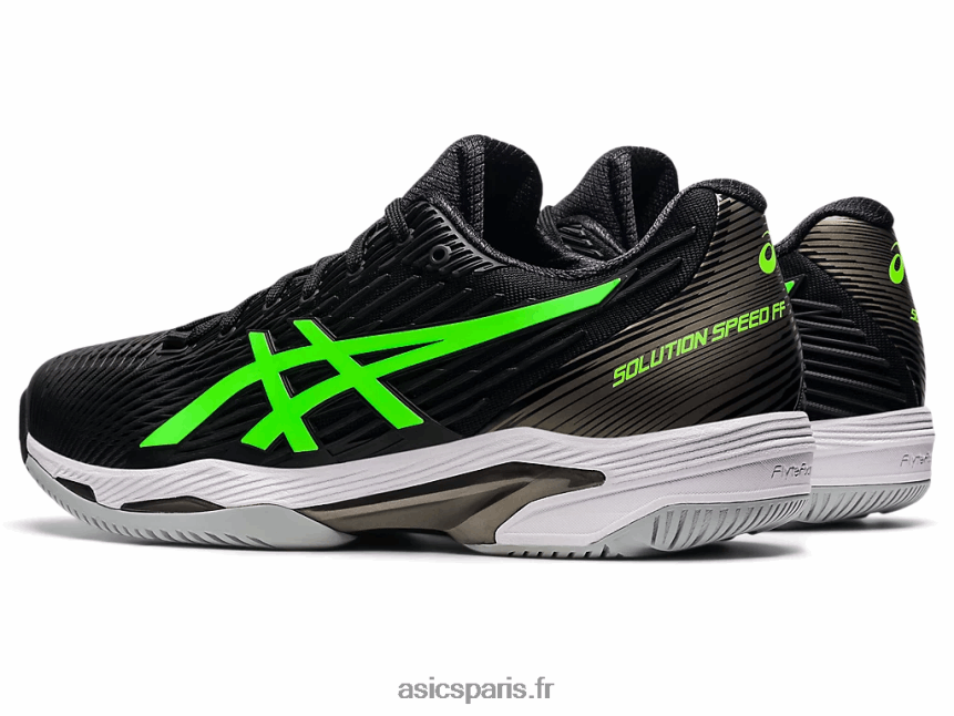 Hommes Asics vitesse de solution ff 2 BXL8B21541 gecko noir/vert